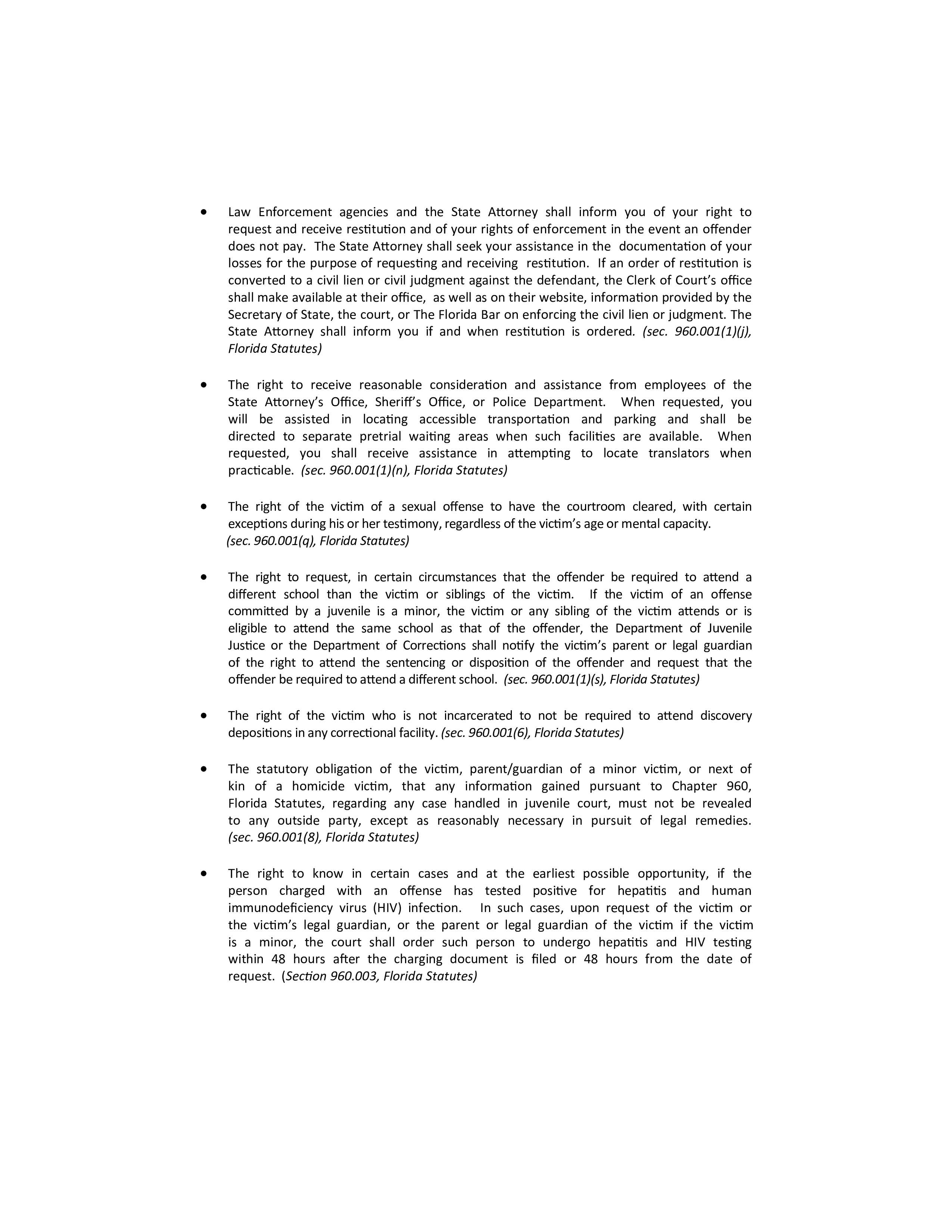 Victims Rights Brochure Page 10