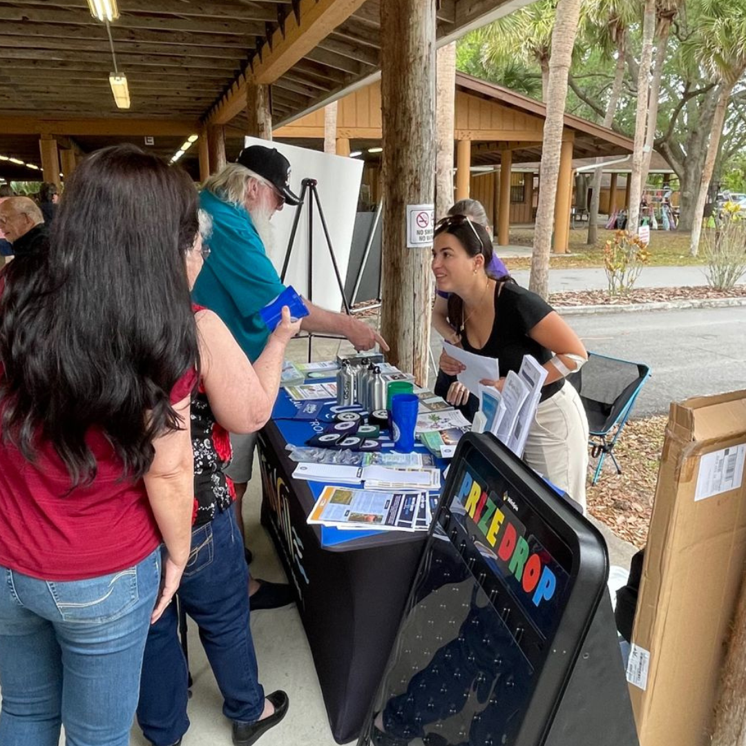 Public Information Booth at Fox Lake Park