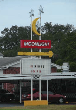 Moonlight Monument Sign