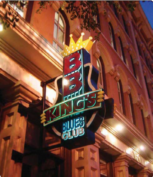 BB King Blues Clubs Sign