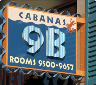 Cabanas 9B Sign