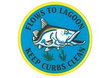 Flows to Lagoon - Keep Curbs Clean