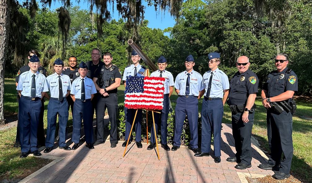 “City of Titusville Memorial Celebrations” presentation of colors by the Tico Civil Air Patrol - Fl 267 cadets.