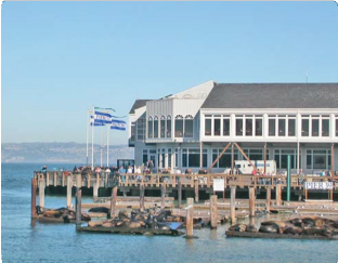 Pier with Building in the Background