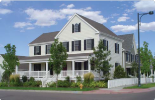 White Two Story Historic Home