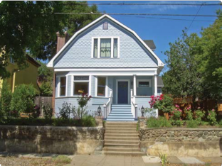 Light Blue Historic Home