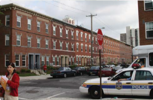 Midtown Businesses with People on the Street