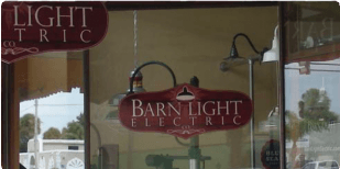 Barn Light Electric Window Sign